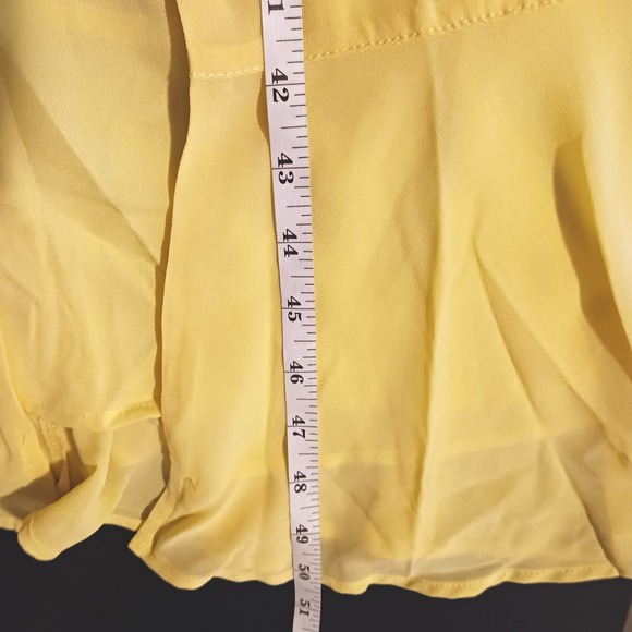 NWT Lulus Summer Invite Yellow Tie-Strap Tiered Midi Dress Size XXL Bridesmaid - Picture 10 of 10